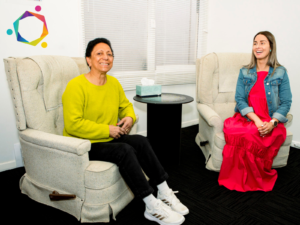 Photo of two women sitting on couch- Support Coordination NDIS Geelong